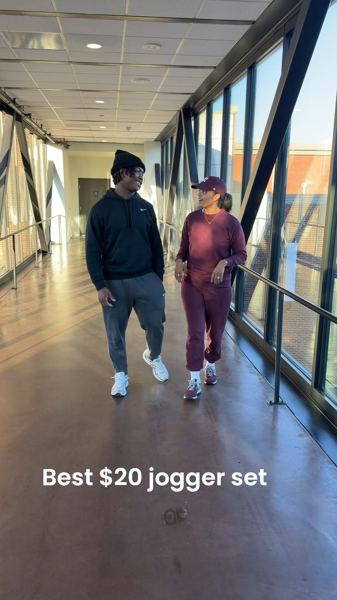 College visit day with my oldest son and this set was perfect and kept me warm. It was also $20 so that’s a win for me! 

Jogger set, hat, tennis shoes, winter outfit, athleisure 

#LTKFindsUnder100 #LTKActive

#LTKmomlife