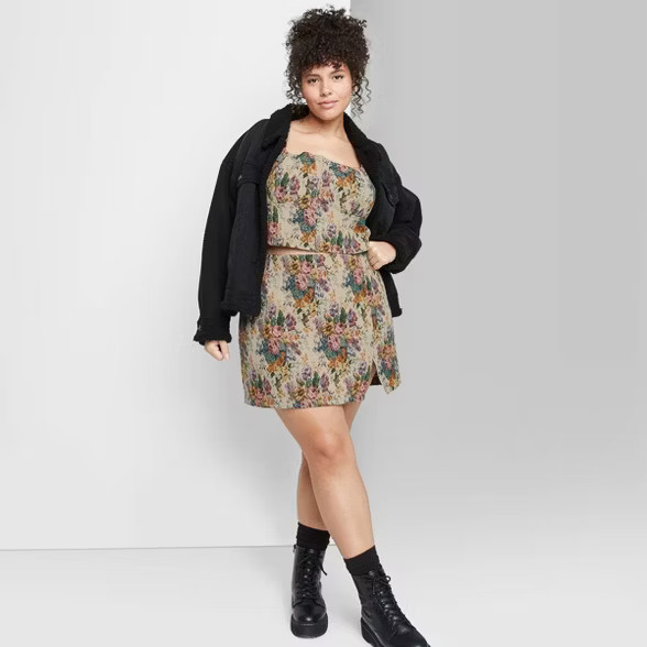 Women's High-Rise Notch Front Mini Skirt - Wild Fable™ | Target