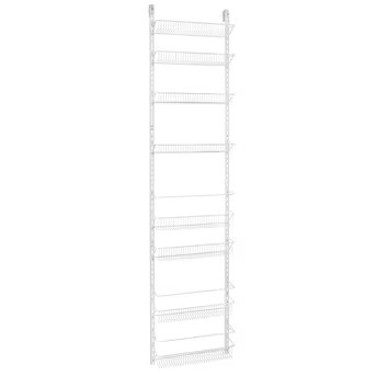 ClosetMaid 18-in W x 77-in H x 5.2-in D 8 -Tier Hook-on White Metal Door organizer | Lowe's