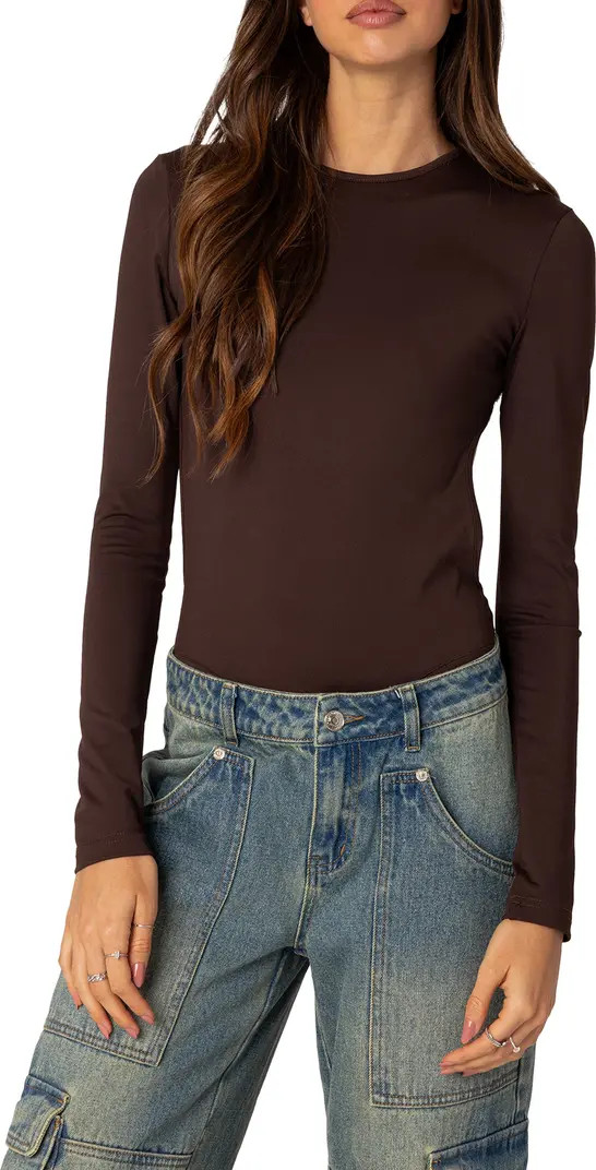 Neta Back Cutout Long Sleeve Bodysuit | Nordstrom
