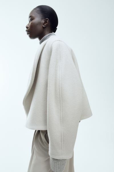 Wool-blend jacket - Light grey - Ladies | H&M GB | H&M (UK, MY, IN, SG, PH, TW, HK)