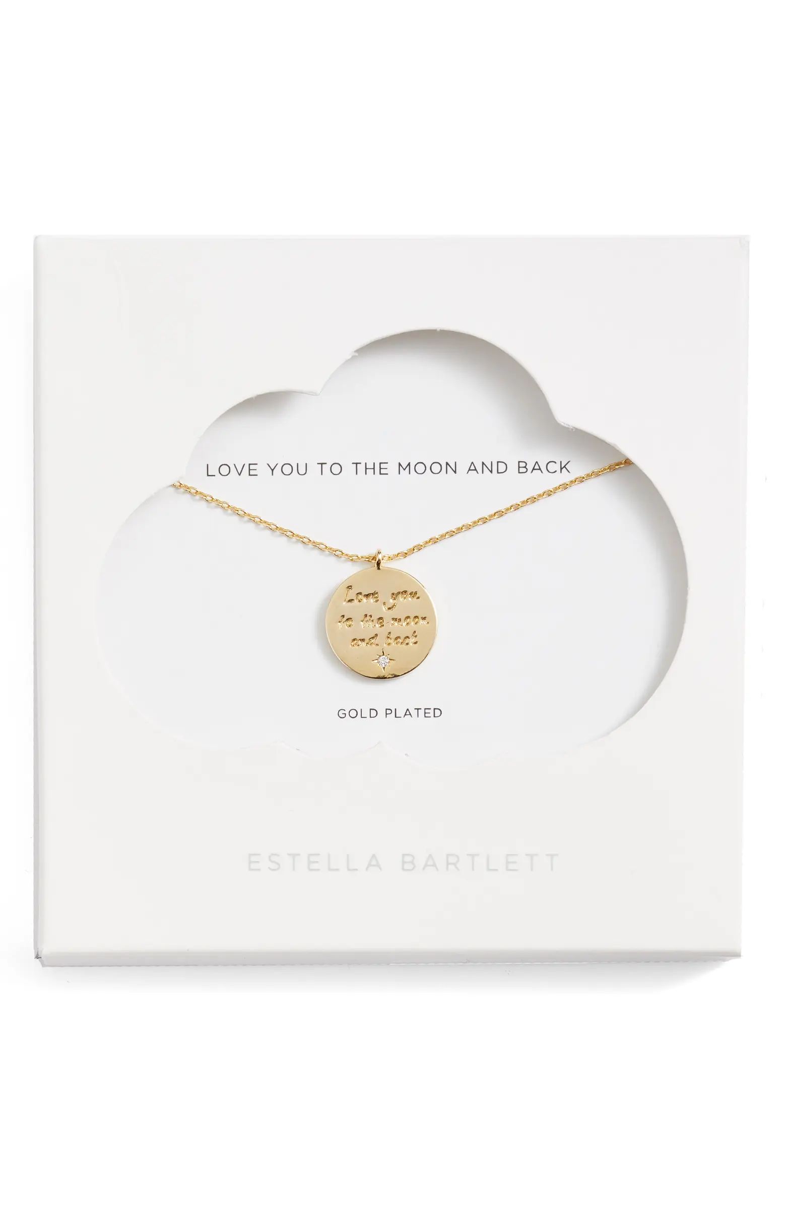 Love You to the Moon and Back Pendant Necklace | Nordstrom