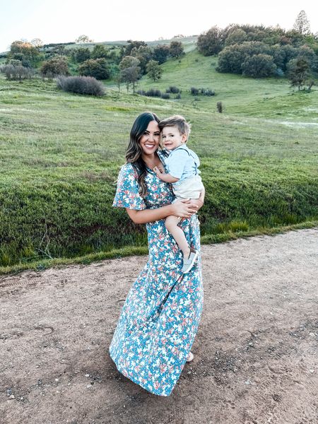 Blue floral maxi dress
Dress from Baltic born 
Family photo outfits 
Outfits for family photos
H&M toddler outfit set 
Toddler boy family photo outfit
Toddler boy style
Spring maxi dress
Wedding guest dress 
Bridal shower or baby shower dress


#LTKfamily #LTKstyletip #LTKmidsize
