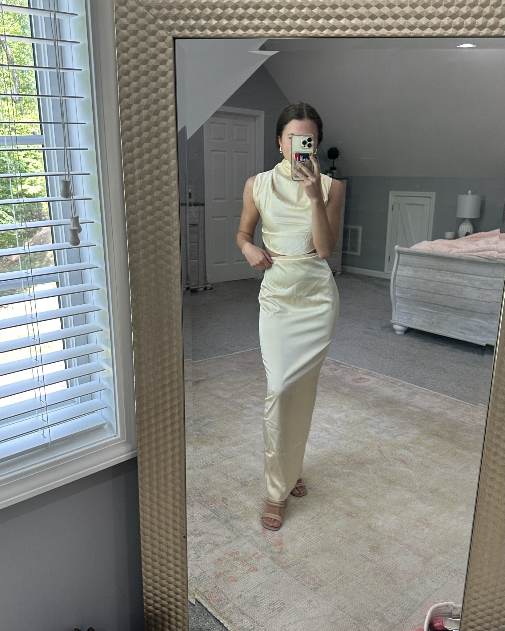 Wedding guest outfit inspo! This set from PLT is everything! I would recommend getting your regular size in the top and potentially sizing down in the skirt if able! I’ll definitely have to get the skirt altered but totally worth it because this set is adorable! 💛

#LTKWedding #LTKU #LTKStyleTip