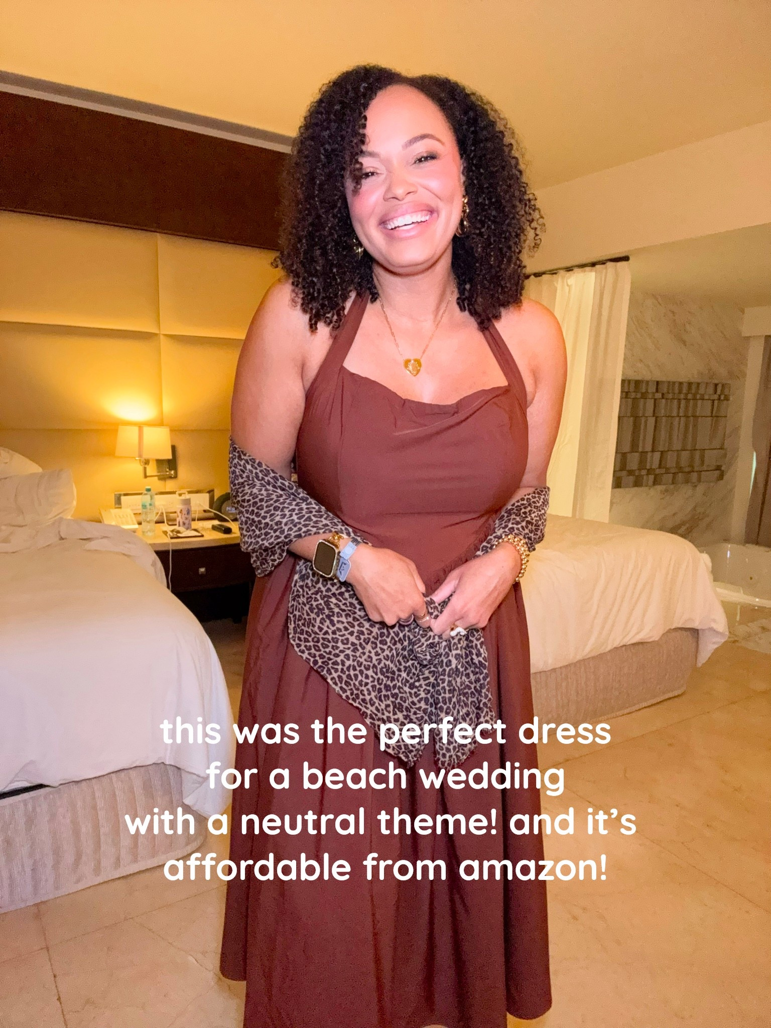This dress is so perfect for a beach wedding and snatching your waist in! I’m a size 12/14 and this helped to conceal my tummy while making me feel secure! It’s available in tons of colors too! 

Wedding guest dress, leopard print shawl, midsize dress, brown dress, Amazon fashion find

#LTKSeasonal #LTKMidsize #LTKStyleTip