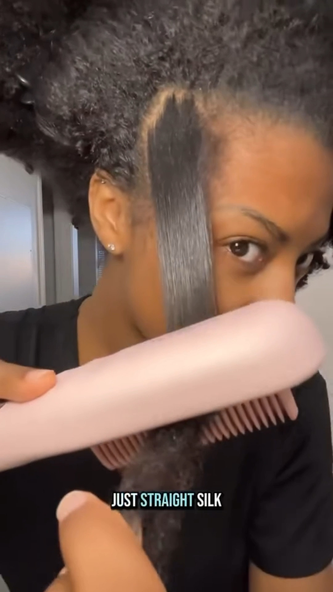 Honestly all it takes is one pass, this is the Wavytalk steam hair straightener and I have completely replaced my flat iron. I originally thought steam wouldn’t work on my hair but it’s been the opposite, it feels moisturized, looks shiny and healthy. 

#hairstraighter #steamhairstraightener #wavytalk #silkpress #naturalhair #4bhair #hotcomb #silkpressedhair #flatiron

#LTKFindsUnder100 #LTKBeauty #LTKGiftGuide