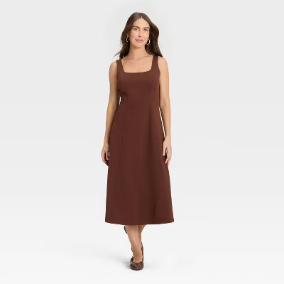 Women's Ponte Knit Midi Dress - A New Day™ | Target