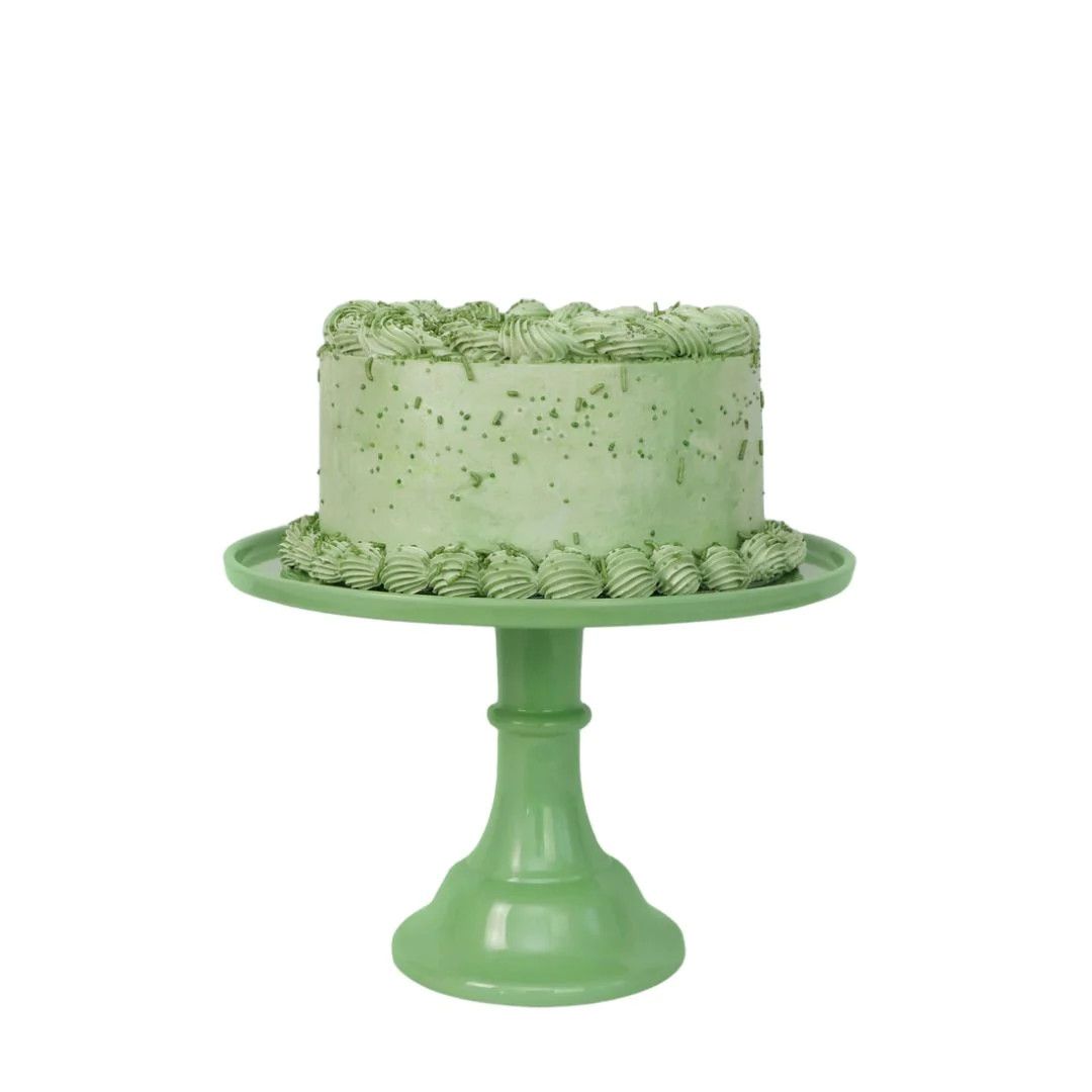 Sage Green Melamine Cake Stand | Pink Antlers