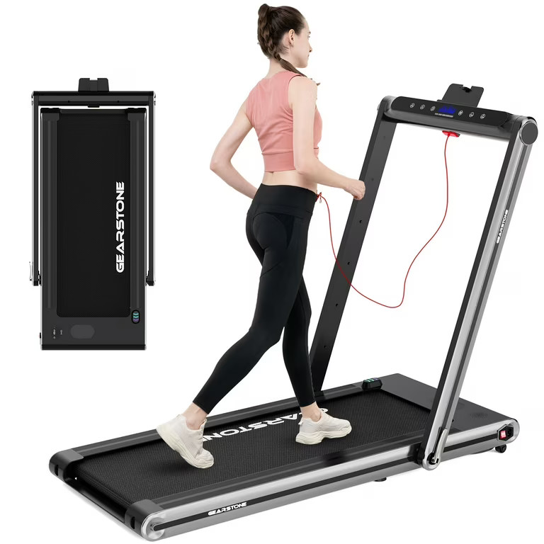 GEARSTONE 2 in 1 Folding Treadmill, Under Desk Treadmill Walking Electric Jogging Running Machine... | Walmart (US)