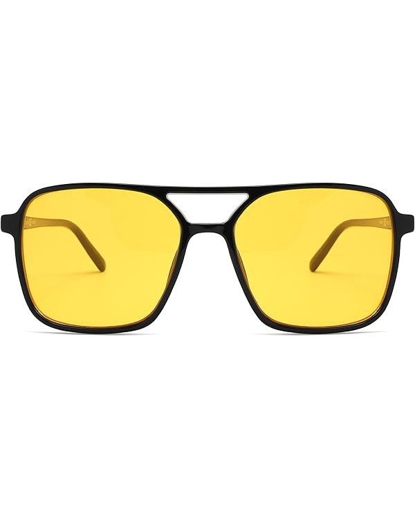 SOJOS Trendy Vintage Aviator Square Sunglasses For Womens Mens Retro 70s UV400 Women Sun Glasses ... | Amazon (US)