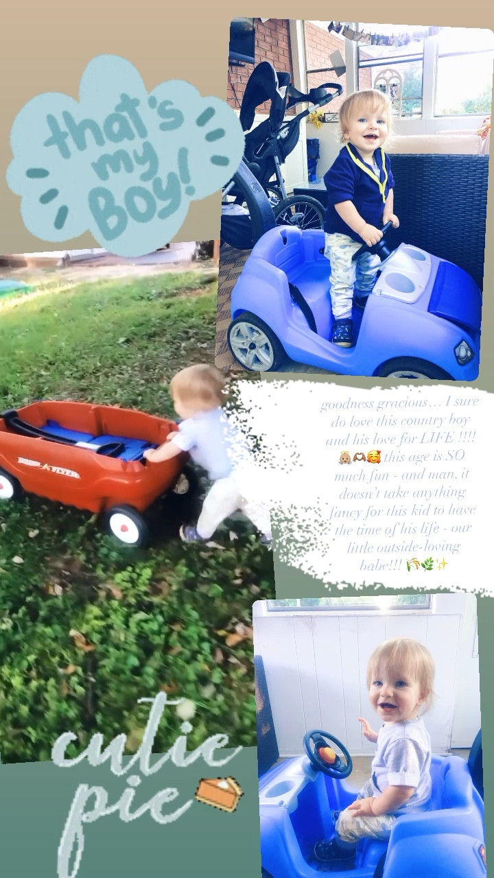 goodness gracious… I sure do love this country boy and his love for LIFE !!!! 👼🏼🫶🏽🥰 this age is SO much fun - and man, it doesn’t take anything fancy for this kid to have the time of his life - our little outside-loving babe!!! 🌾🌿✨

#LTKbaby #LTKhome #LTKfamily