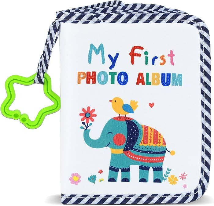 Baby's My First Family Album Soft Photo Cloth Book Elephant My First Book of Photos Baby Memory A... | Amazon (US)