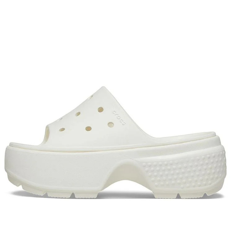(WMNS) Crocs Stomp Slides 'White' 209346-0WV | KICKS CREW