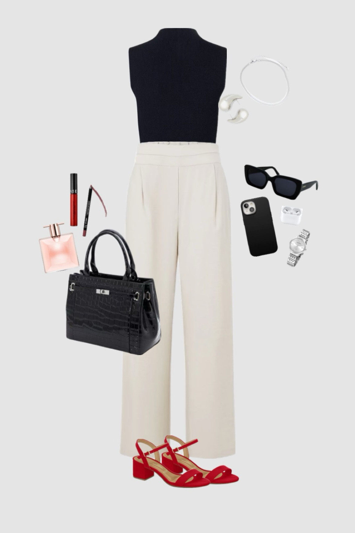 Look office casual elegante com calça de alfaiataria e blusa preta #outfitinspo #fashionaesthetics #outfit #lookbook #soutipo4 #ideas

#LTKstyletip #LTKworkwear #LTKbrasil