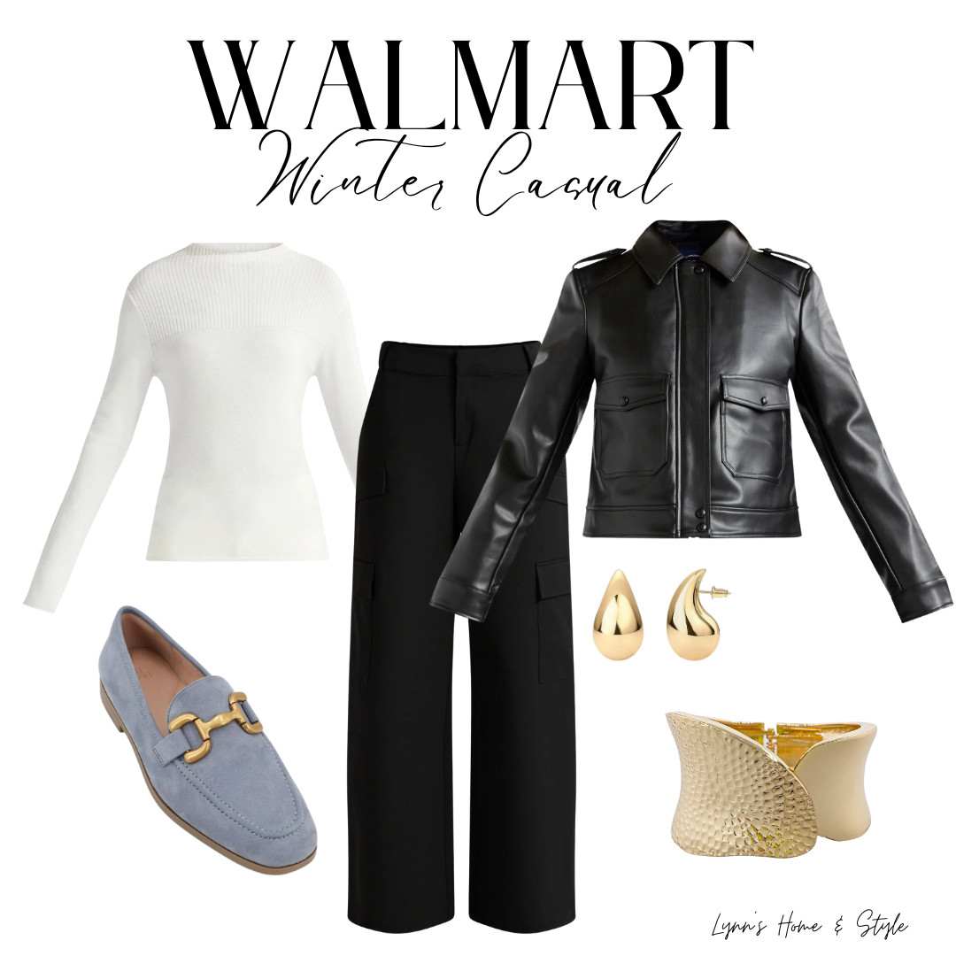 Elevate your winter wardrobe with the Scoop Women's Faux Leather Cargo Pocket Jacket from Walmart. This piece is not only trendy but also practical for those chilly days.

Why you'll adore it:
✨Sleek faux leather design for a polished, modern look;
✨Handy cargo pockets perfect for all your essentials;
✨Available in Women's and Women's Plus sizes for a perfect fit;

Step out with confidence and flair this season. #WinterFashion #WalmartStyle #ScoopFashion #LTKWinter #winteroutfit #causalofficeattire 

 

#LTKOver40 #LTKPlusSize #LTKWorkwear