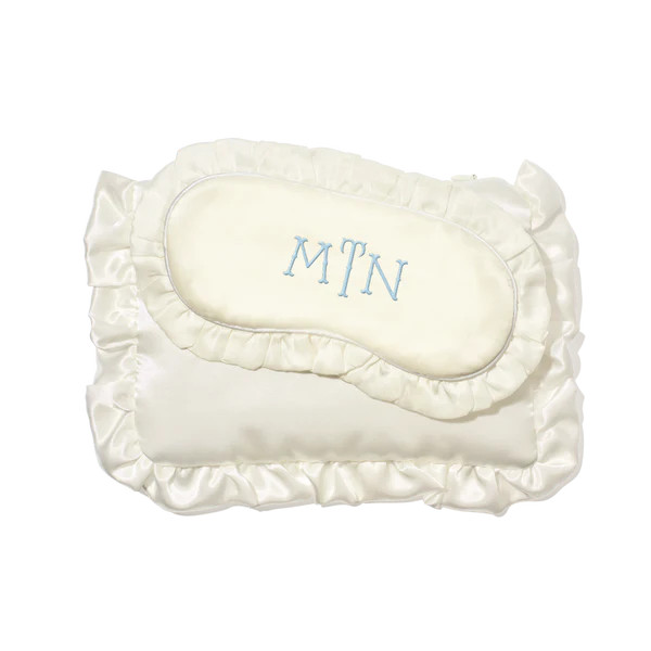 Ruffle Silk Eye Mask & Pouch | Gifts for Her | Not Another Bill | Not Another Bill