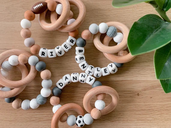 Personalized Sports Baby rattle, baby boy gift, Custom baby toy, Custom baby gift, baby gift, baby b | Etsy (US)