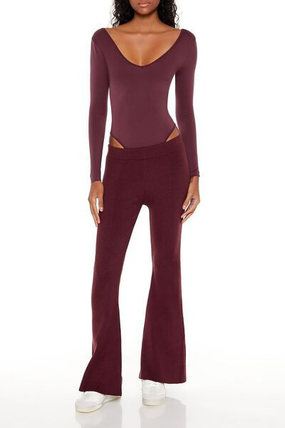 Seamless Thong V-Neck Bodysuit | Forever 21