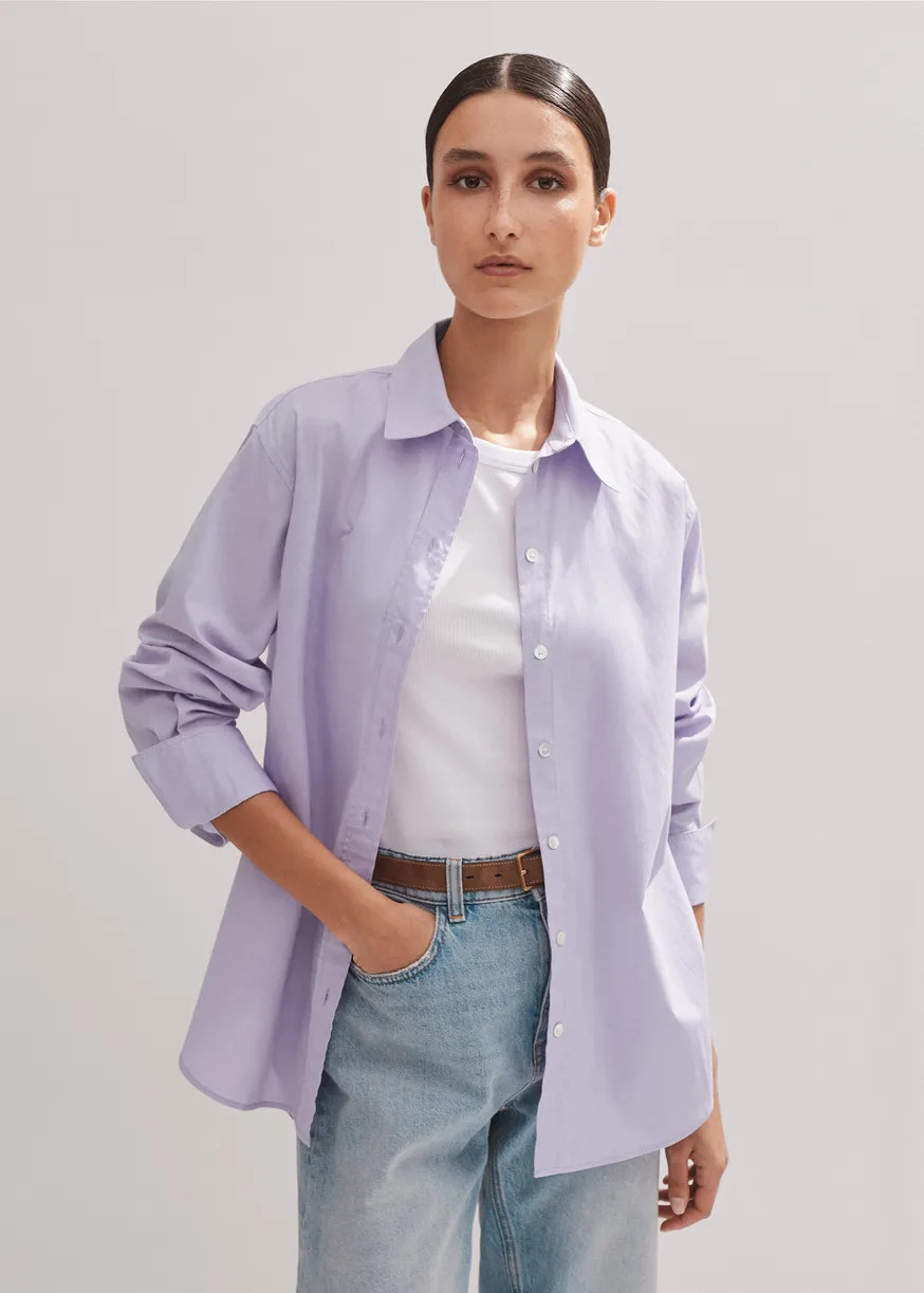 Cotton Oversized Boyfriend Shirt | ME+EM Global (Excluding US)