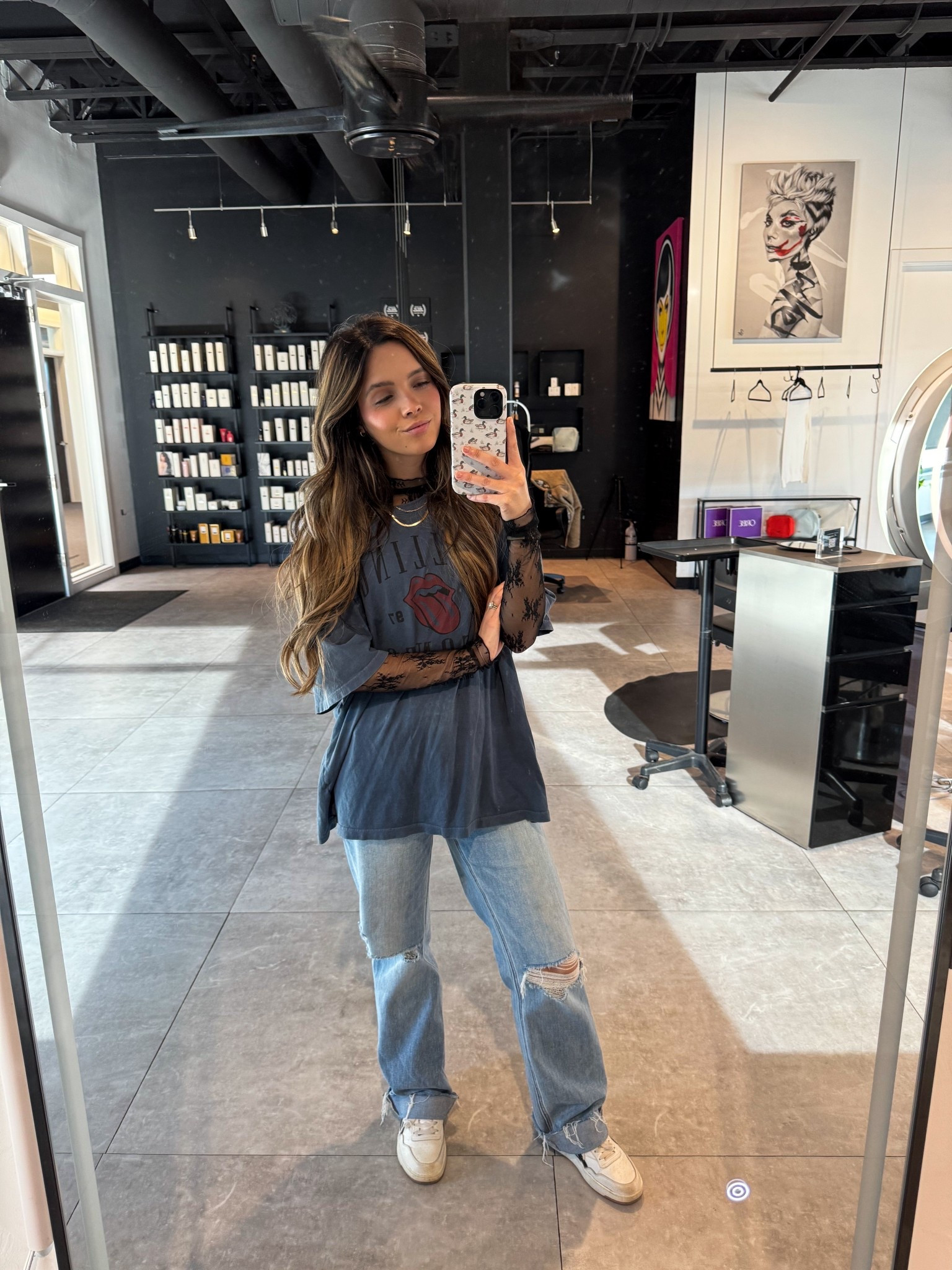 My favorite lace shirts from Free People are starting to be the star of the show in the winter! 🖤

#LTKFindsUnder50 #LTKStyleTip #LTKWorkwear