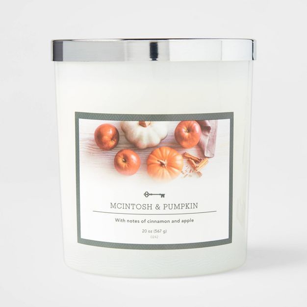 Glass Jar Macintosh and Pumpkin Candle - Threshold™ | Target