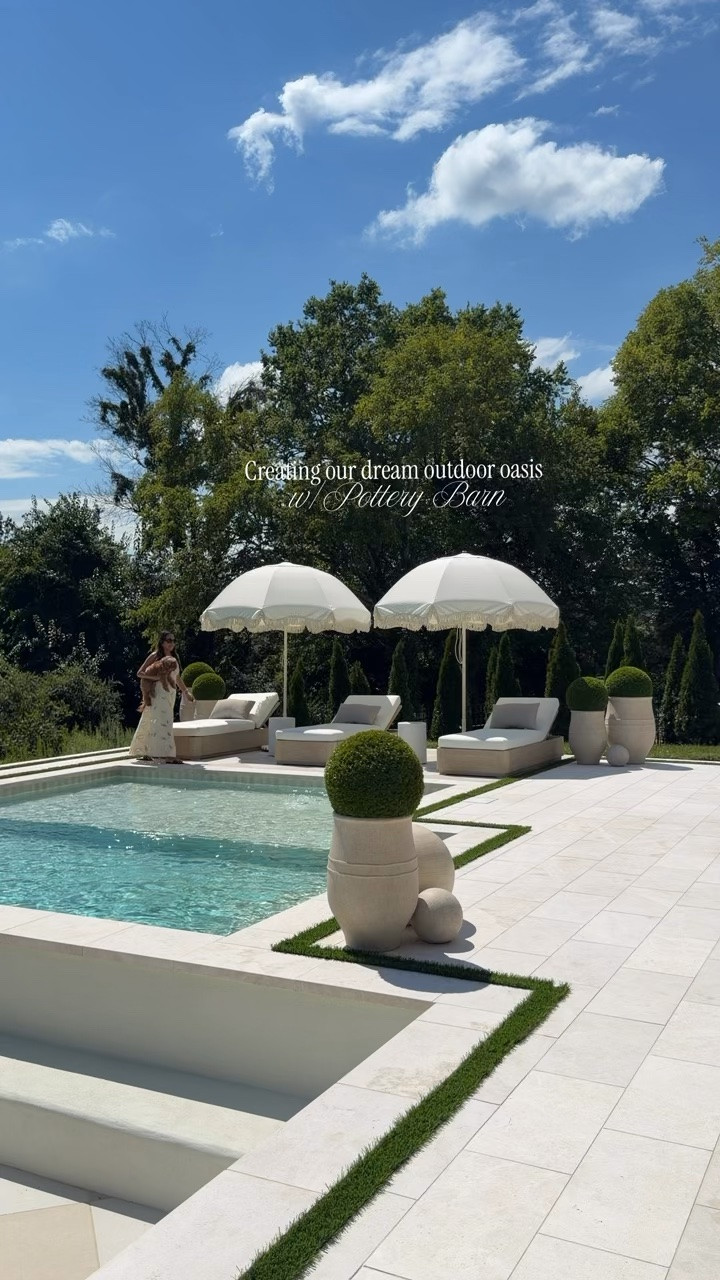 Creating our dream outdoor oasis with @Pottery Barn #outdoorliving