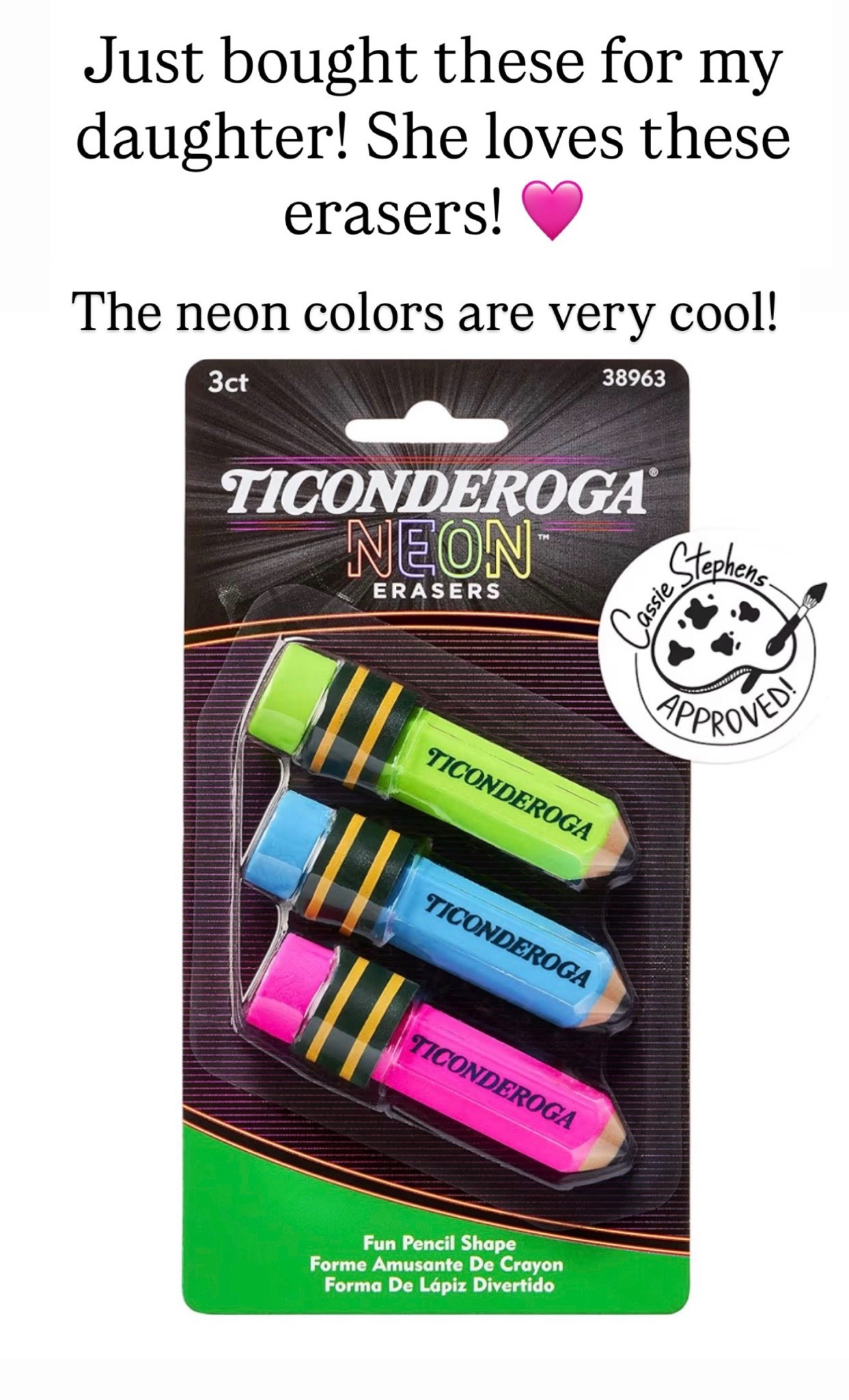 These neon erasers are so cute for back to school! ￼

#LTKKids