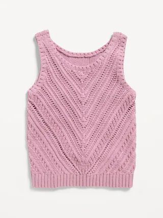 Sleeveless Sweater-Knit Tank for Toddler Girls | Old Navy (US)