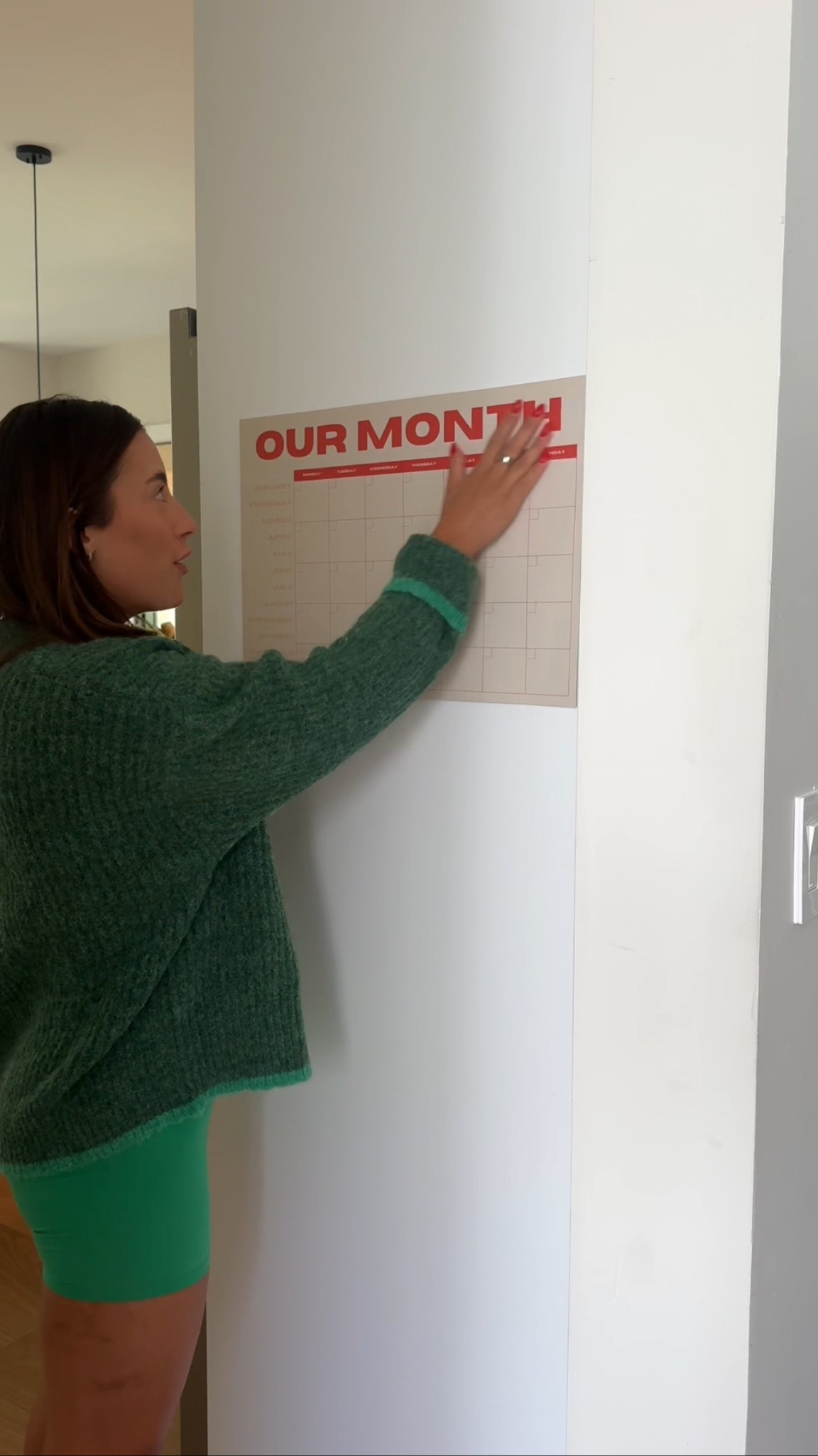 My monthly calendar is linked! 