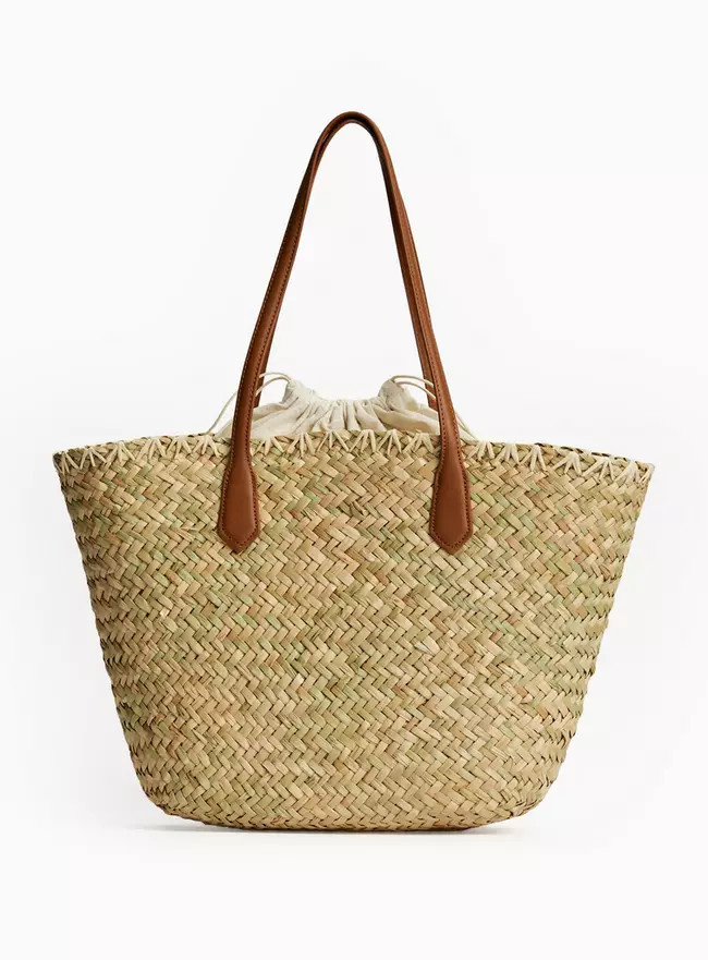 Buy Straw Tan Handles Shopper Bag One Size | Bags | Tu | Tu Clothing
