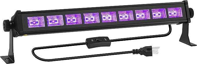 Black Light, OPPSK 27W 9 LED UV Black Light Bar Light Up 16x16ft Area, Black Lights for Glow Part... | Amazon (US)