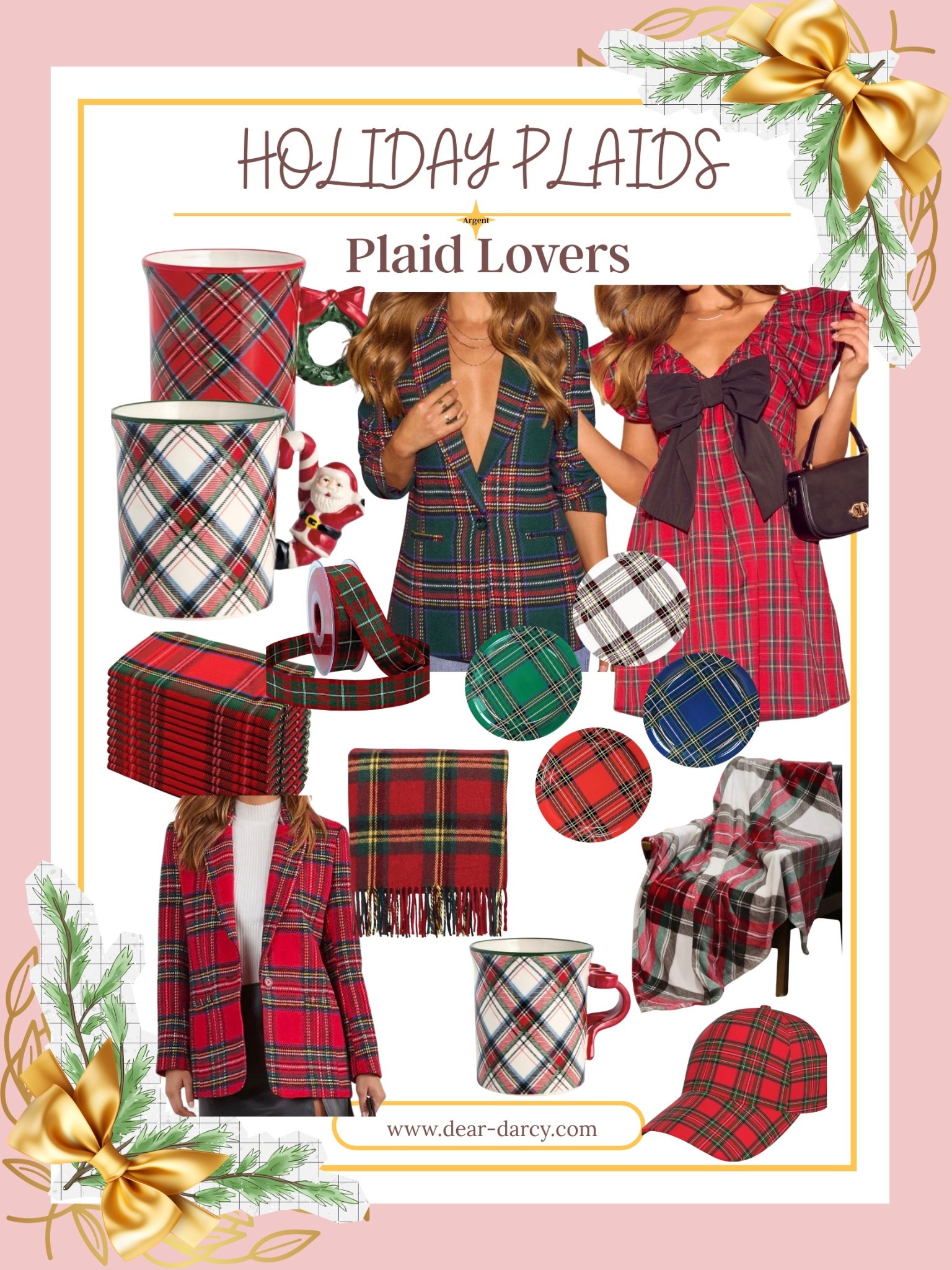 Mad for plaid

Holiday plaids🎁🎄Yes please

Are you a plaid lover like me?
Here’s a few of my favorite plaid finds❤️❤️❤️

Perfect for the Holiday season
Things to wear, decorate with or give as gifts 🎁 

Mugs,!plates, blazer, dress, top, ribbons plates, napkins 


#LTKStyleTip #LTKGiftGuide #LTKHome