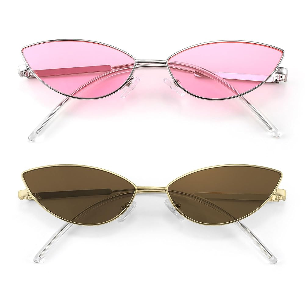 FEISEDY Fashion Designer Sunglasses Retro Small Petals Shape Arc Temple Design B2298 | Amazon (US)