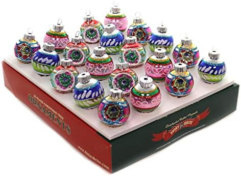 Shiny Brite Christmas Confetti 20 Count 1.25" Half Reflector Half Rounds | Amazon (US)