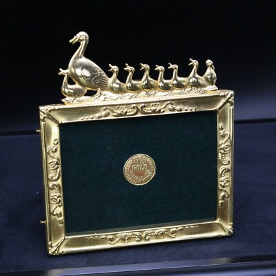 ELIAS Fine Pewter Picture Frame with 18K Gold 3"x4" ~ Little Ducklings | eBay | eBay US