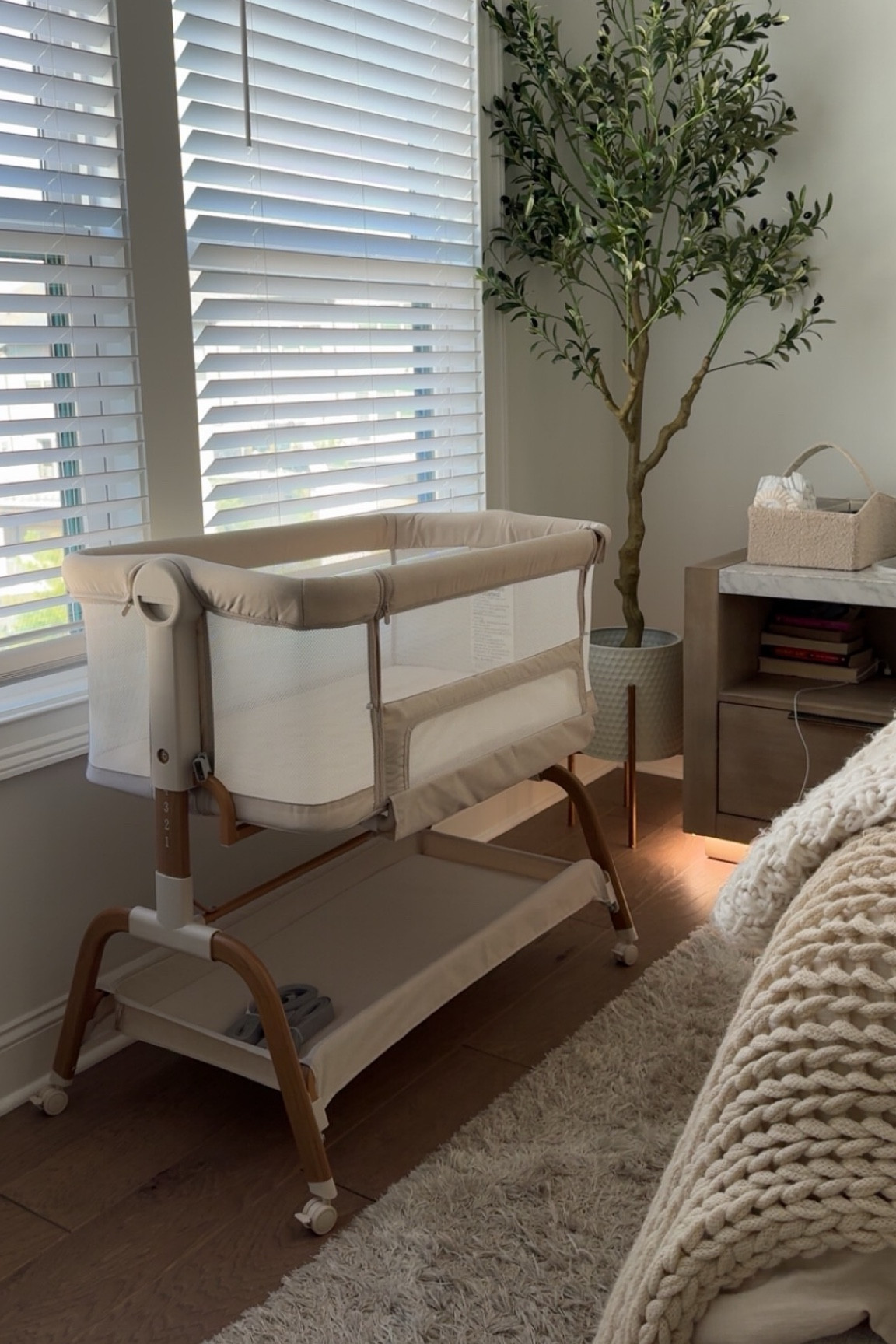 when the bassinet matches your decor 