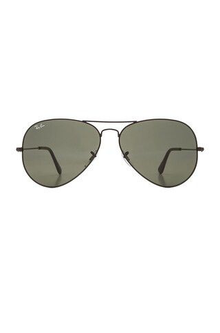 Ray-Ban Aviator II Large in Black from Revolve.com | Revolve Clothing (Global)