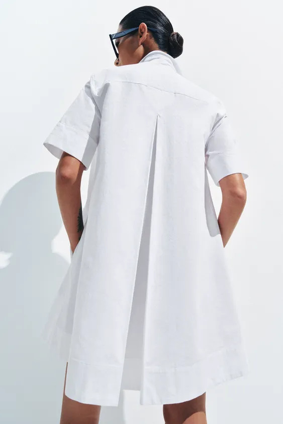 ZW COLLECTION SHORT SLEEVE SHIRT DRESS | Zara UK
