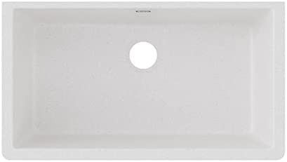 Elkay Quartz Classic ELGRU13322WH0 White Single Bowl Undermount Sink | Amazon (US)