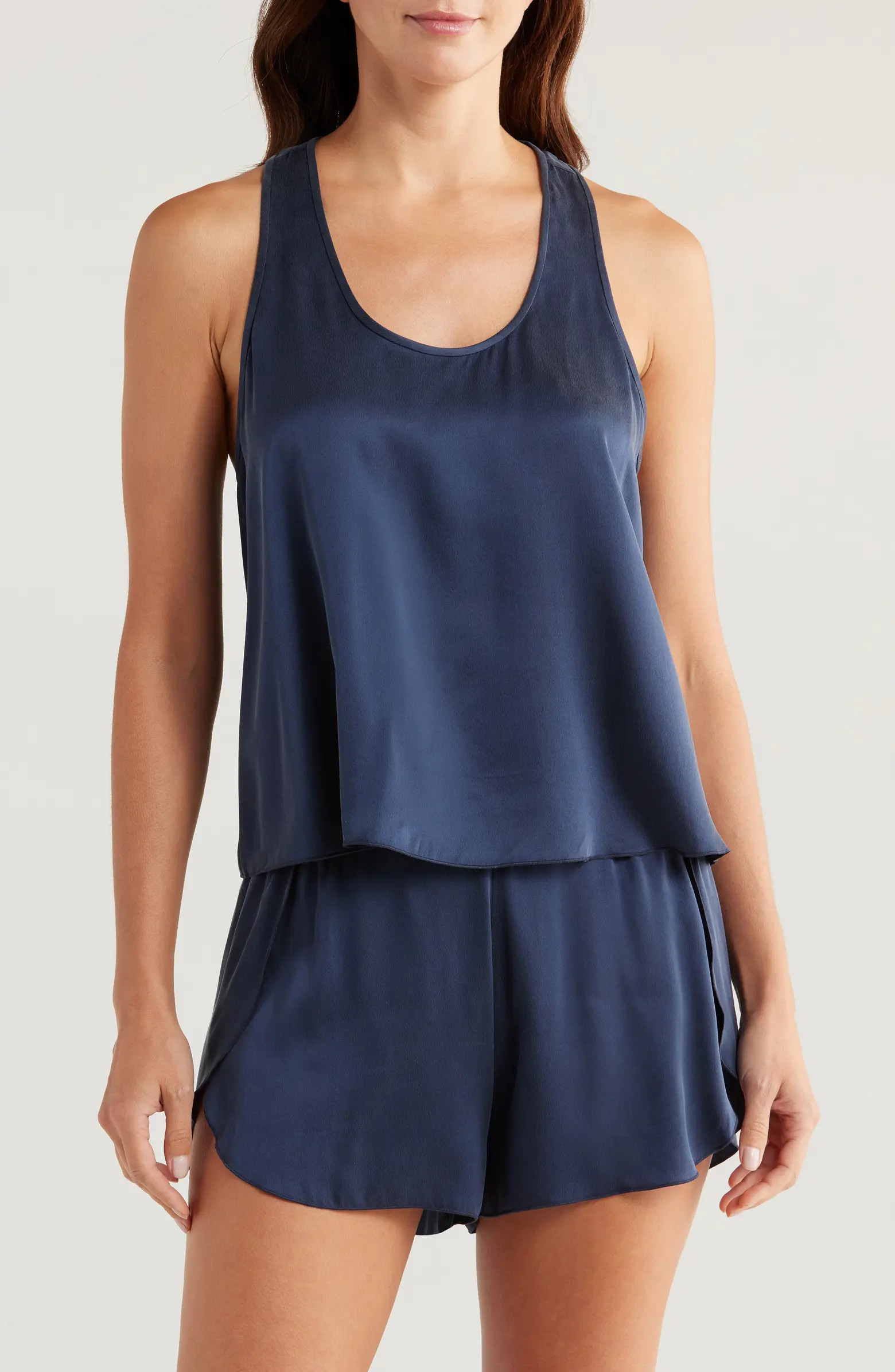 Racerback Washable Silk Short Pajamas | Nordstrom