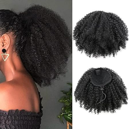 FreeTress Equal Synthetic Hair Drawstring Ponytail Bohemian Fro (1B) | Amazon (US)