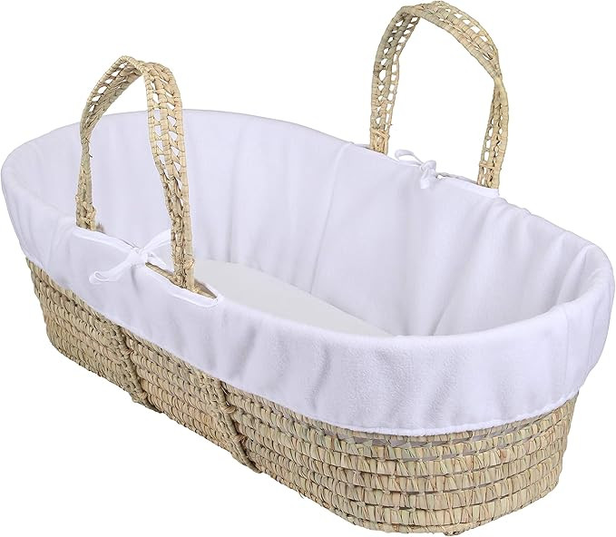 Clair de Lune Fleece Liner/Dressing for Moses/Wicker Basket (White) | Amazon (CA)