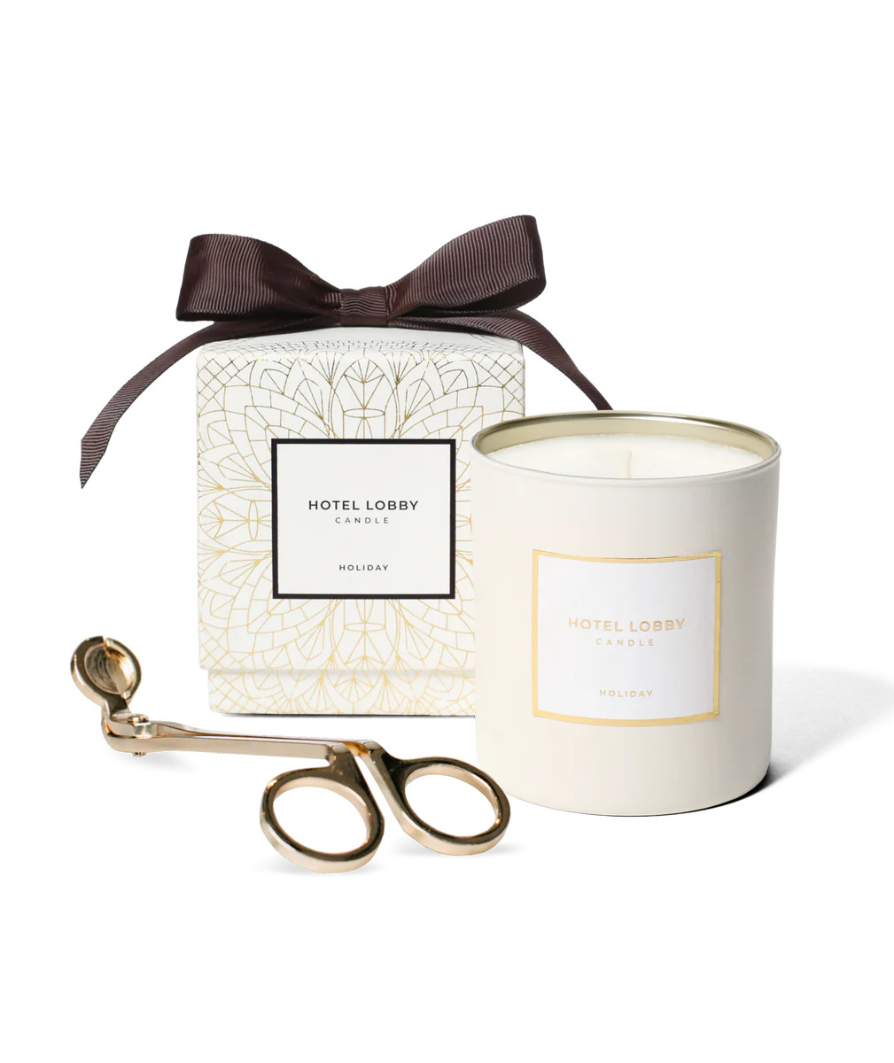 Candle + Wick Trimmer Set | Hotel Lobby Candle
