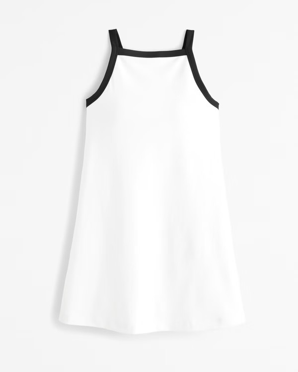 YPB sculptLUX Apron Easy Dress | Abercrombie & Fitch (US)