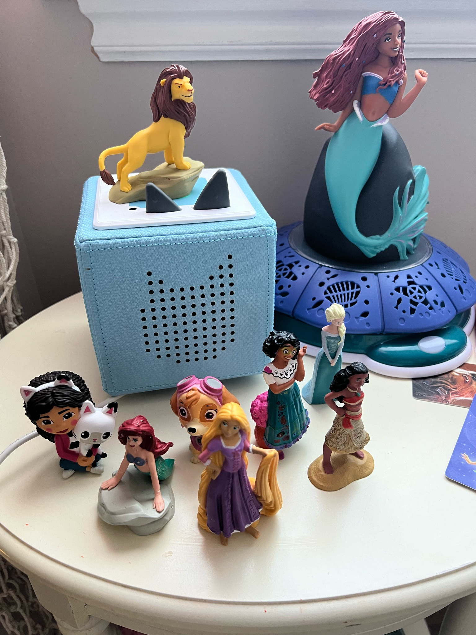 Tonies box and Disney characters!!! We love our Tonies, such a perfect gift for birthdays or Christmas! 🎄 great for all ages, storytime and songs. Screen free toy for kids. My 4 and 7 year old love them!!

#LTKFallSale #LTKBaby #LTKKids