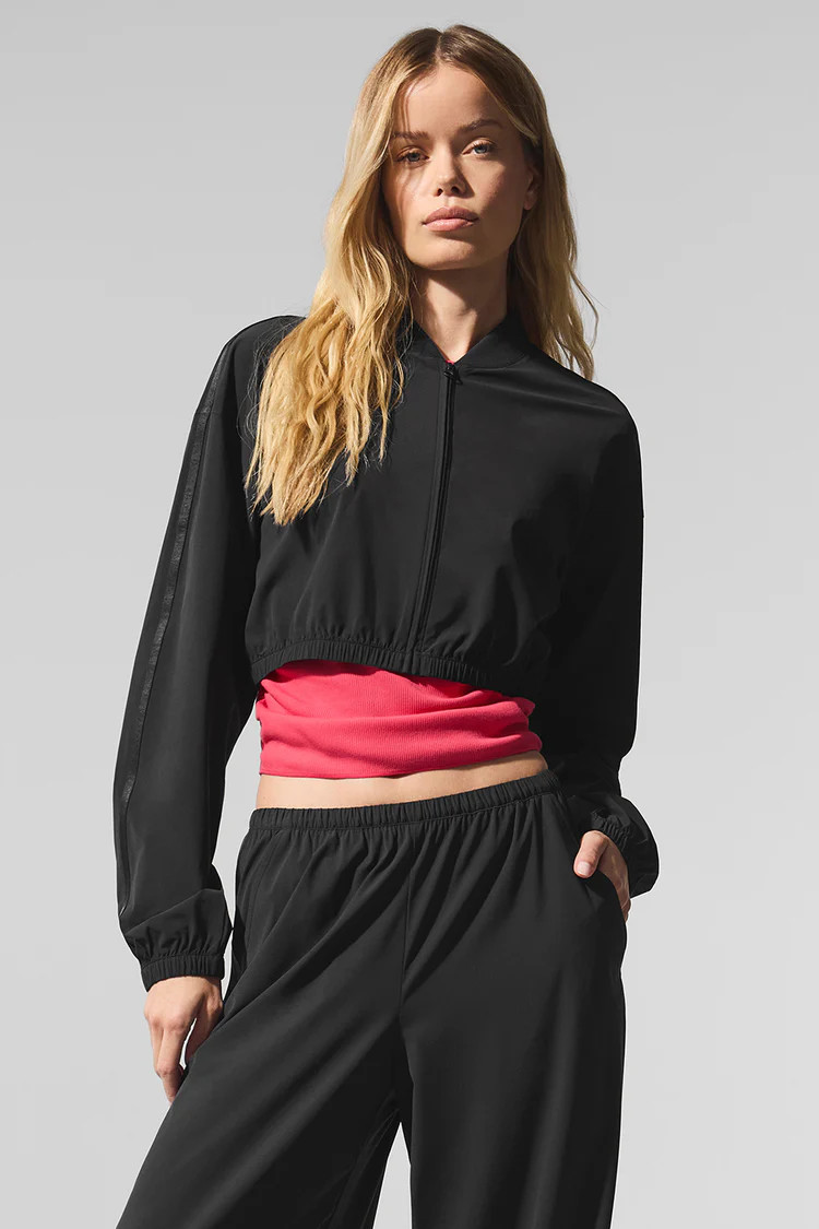 Cropped Breezy Full-Zip Cover Up | Alo Yoga