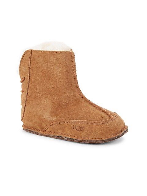 UGG Kid's Suede &amp; Shearling-Lined Booties on SALE | Saks OFF 5TH | Saks Fifth Avenue OFF 5TH