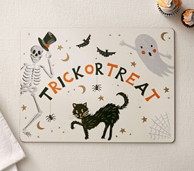 Rifle Paper Co. Halloween Cork Placemat | Pottery Barn Kids