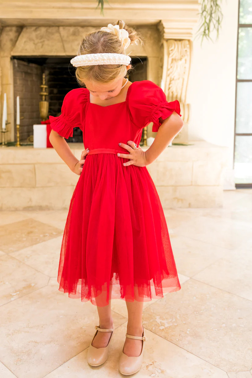 Mini Ballerina Dress in Red | Ivy City Co