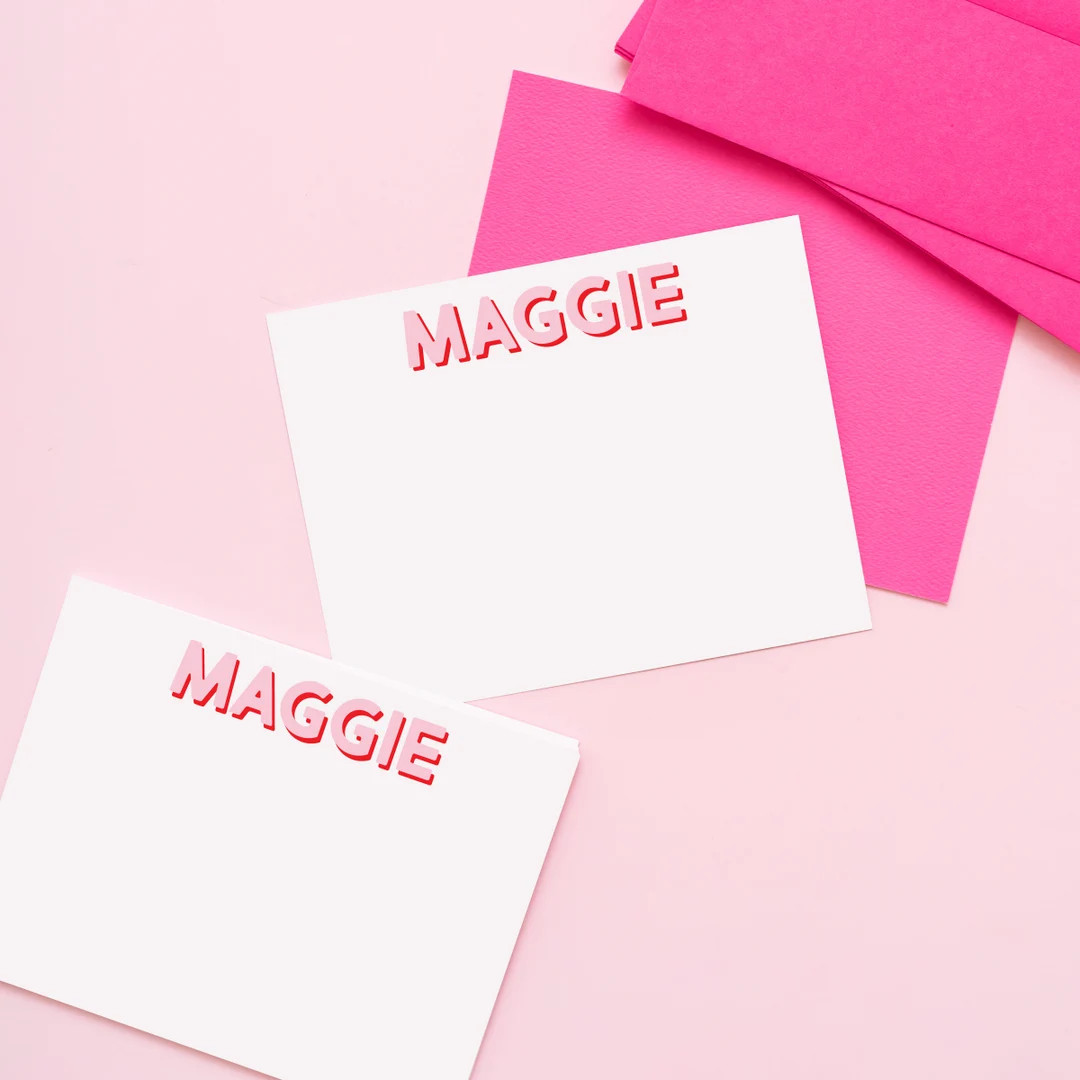 Personalized Modern Classic Stationery: Custom Thank You Notes, Wedding & Hostess Gift, Anniversa... | Etsy (US)